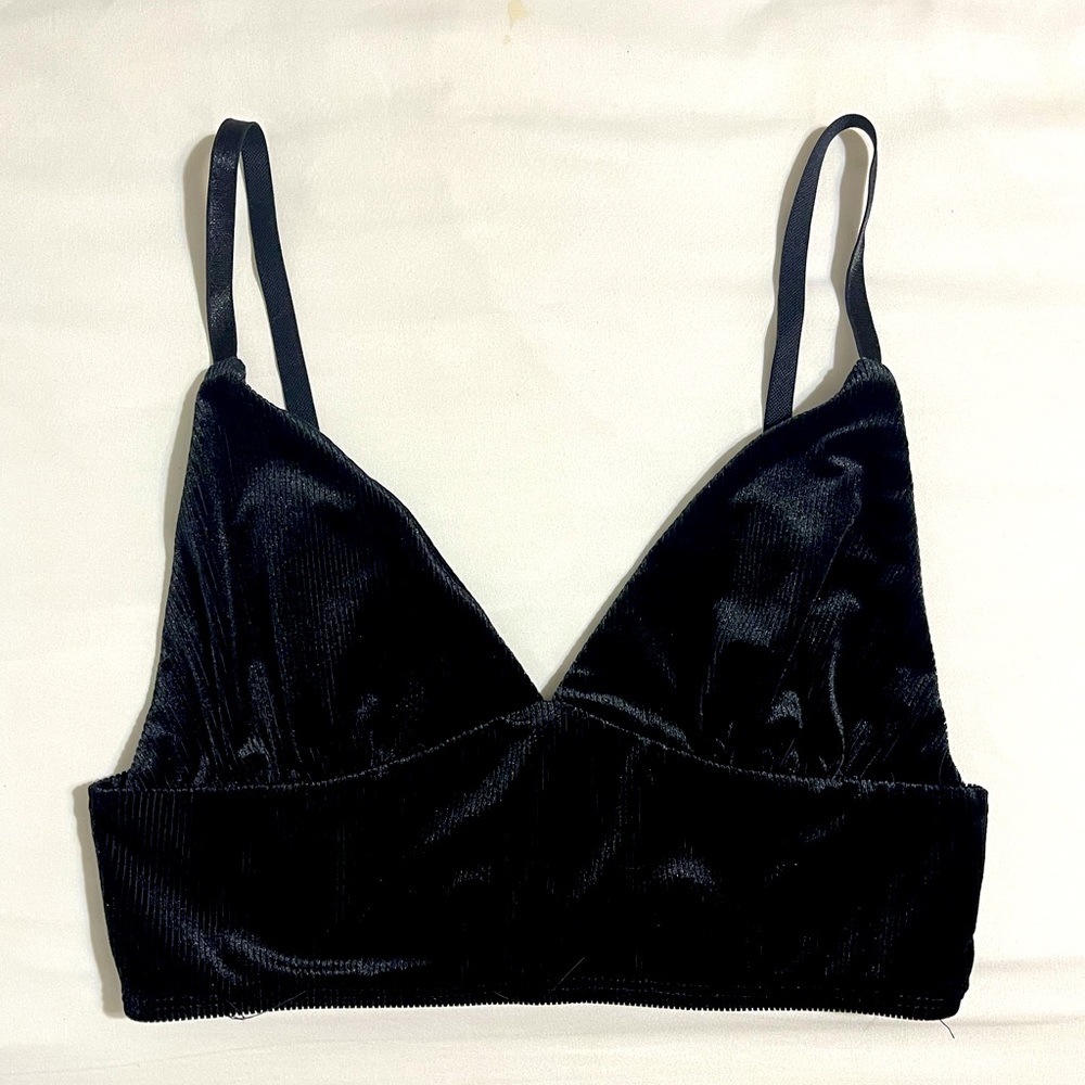 Velvet Bralette Top